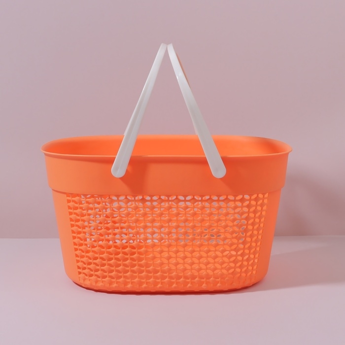 Органайзер для хранения, с ручками, 1 секция, 27 &times; 18 &times; 14,5 см, цвет МИКС