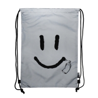 Мешок для обуви 460 х 340 мм, шелкография, светоотражающие элементы, Феникс "Смайл"