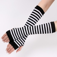 Перчатки без пальцев &laquo;Аниме&raquo;, в полоску