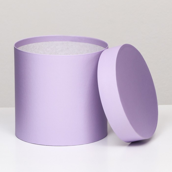 Шляпная коробка сирень, 18 х 18 см Шляпная коробка сирень, 18 х 18 см