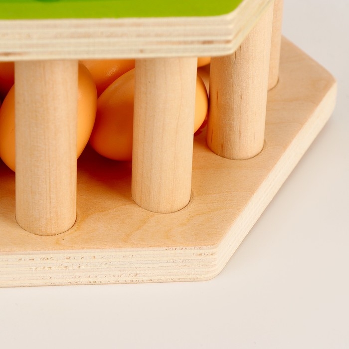 Логический центр 2 в 1 &laquo;Курочка и яички&raquo; 17 &times; 14,5 &times; 8 см