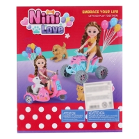 Кукла-малышка &laquo;Арина&raquo; с мотоциклом и аксессуарами, МИКС