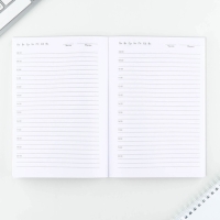 Ежедневник в тонкой обложке А5, 72 листа &laquo;Корги&raquo;