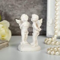 Сувенир полистоун "Ангелочки поцелуй на сердце" набор 2 шт 6х4х3,5 см Сувенир полистоун "Ангелочки поцелуй на сердце" набор 2 шт 6х4х3,5 см