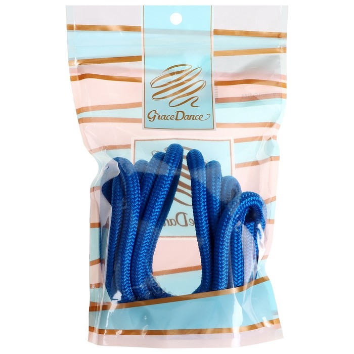 Скакалка для художественной гимнастики Grace Dance, 3 м, цвет синий Скакалка для художественной гимнастики Grace Dance, 3 м, цвет синий