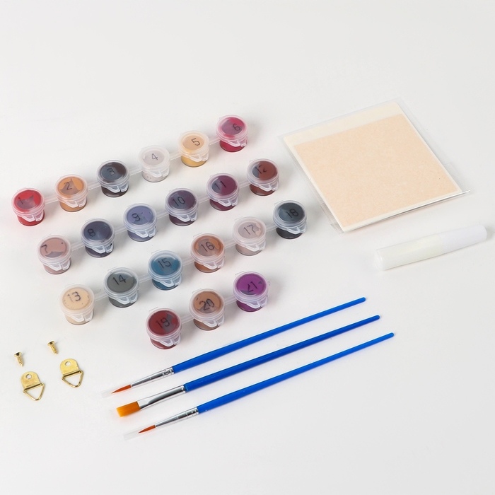 Картина по номерам с подрамником и поталью &laquo;Взгляд&raquo;, 30 х 40 см