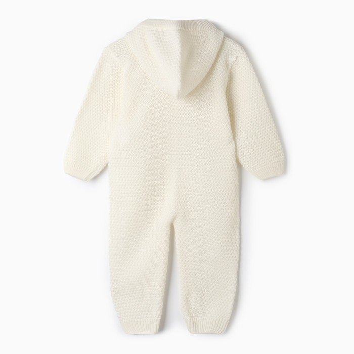 Комбинезон детский, цвет молочный, рост 74-80 см