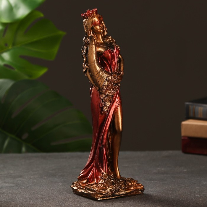 Фигура Фигура "Богиня Фортуна" золото, 29х10см