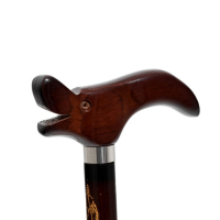 Трость сувенирная 90см, рукоять дракон, темная