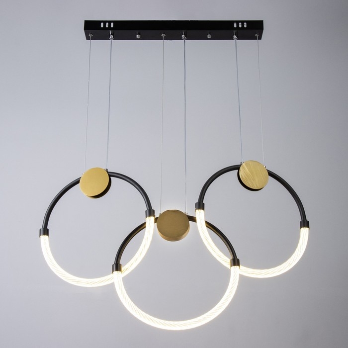 Светильник BayerLux Светильник BayerLux "Олендал" LED 45Вт черно-золотой 62х5х44-150 см