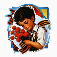 Гирлянда на ленте "С 9 мая", 200 см Гирлянда на ленте "С 9 мая", 200 см