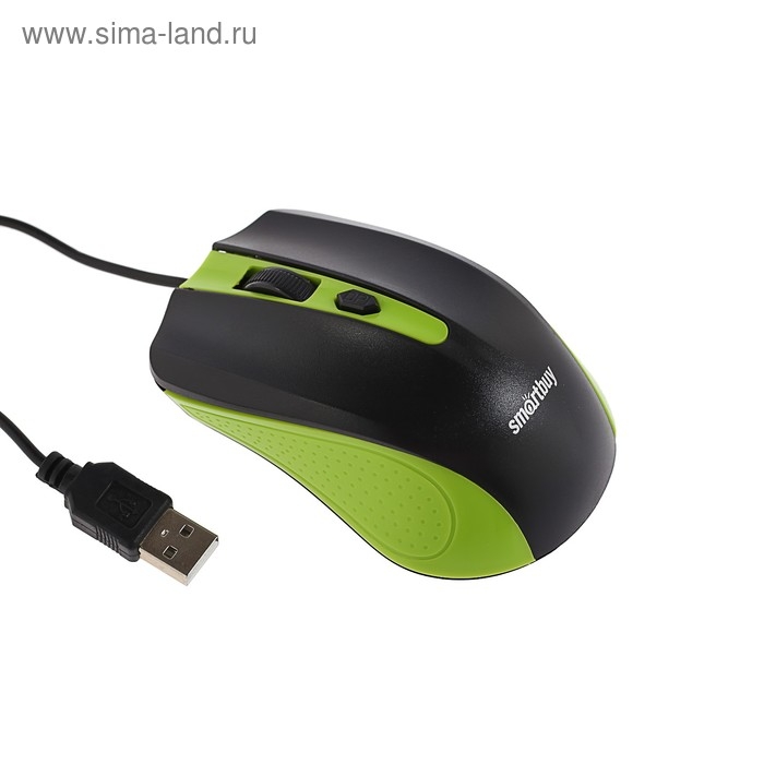 Мышь Smartbuy ONE 352, проводная, оптическая, 1600 dpi, USB, зелёно-чёрная Мышь Smartbuy ONE 352, проводная, оптическая, 1600 dpi, USB, зелёно-чёрная