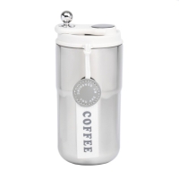 Термокружка, 450 мл, Coffee "Мастер К", сохраняет тепло до 6 ч, термометр Термокружка, 450 мл, Coffee "Мастер К", сохраняет тепло до 6 ч, термометр