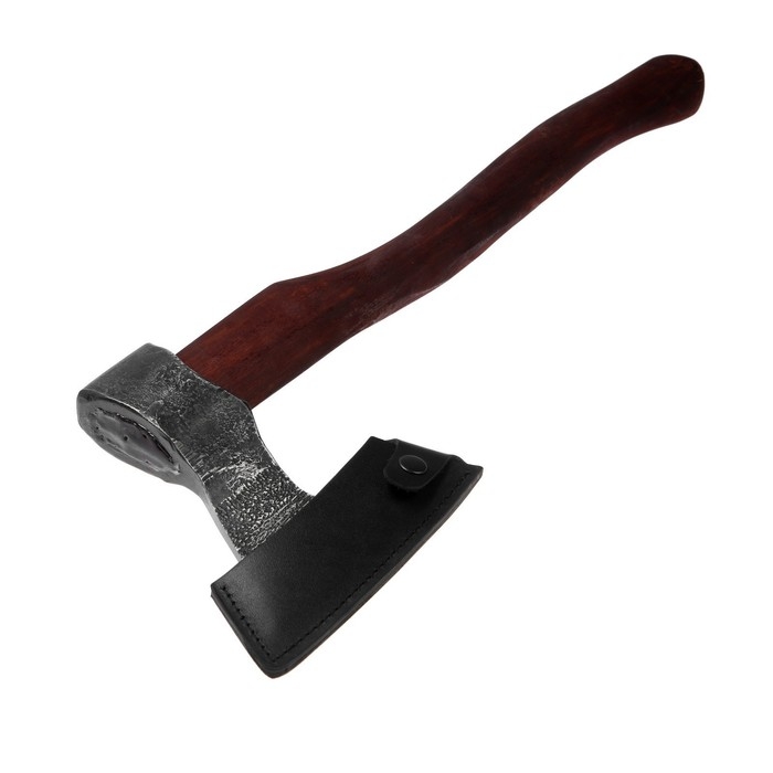 Топор охотничий кованый ТУНДРА ПРОФИ, топорище высшего сорта Топор охотничий кованый ТУНДРА ПРОФИ, топорище высшего сорта "дуб" воск, с чехлом, 800 г