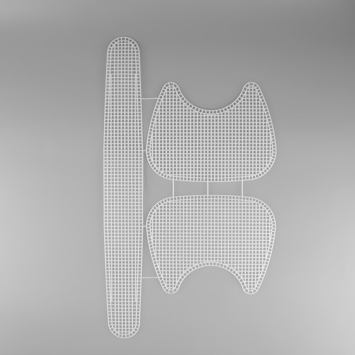 Канва-основа для вышивания сумки, пластиковая, 52 × 29 см, цвет белый Канва-основа для вышивания сумки, пластиковая, 52 × 29 см, цвет белый