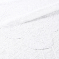 Скатерть Доляна Ажур цв.белый 140*200 &plusmn;5 см, 100%п/э