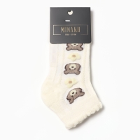 Носки детские "Медвежонок" MINAKU, цв.белый (4-8 лет) Носки детские "Медвежонок" MINAKU, цв.белый (4-8 лет)