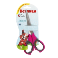 Ножницы канцелярские 14 см Calligrata, пластиковая ручка, резиновые вставки, микс Ножницы канцелярские 14 см Calligrata, пластиковая ручка, резиновые вставки, микс