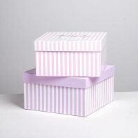 Набор коробок 5 в 1, упаковка подарочная, &laquo;Тебе&raquo;, 14 х 14 х 8 - 22 х 22 х 12 см