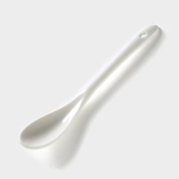 Сахарница фарфоровая с ложкой на бамбуковой подставке BellaTenero &laquo;Тюльпан&raquo;, 350 мл, цвет белый