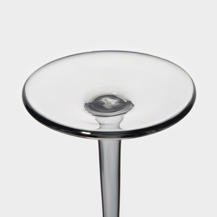 Набор бокалов для шампанского стеклянный Magistro «Дарио», 180 мл, 7×27,5 см, 6 шт, цвет графит Набор бокалов для шампанского стеклянный Magistro «Дарио», 180 мл, 7×27,5 см, 6 шт, цвет графит