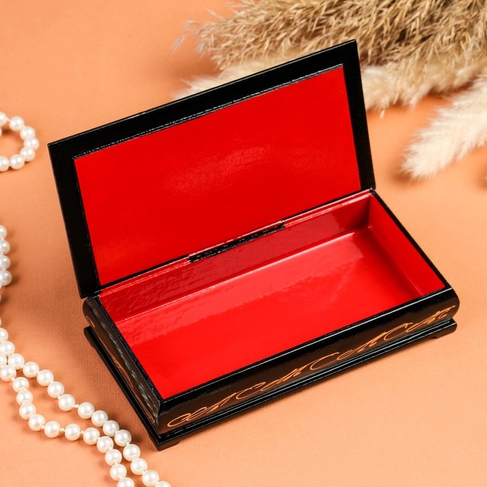 Шкатулка - купюрница «Охота», 8,5×17 см, лаковая миниатюра Шкатулка - купюрница «Охота», 8,5×17 см, лаковая миниатюра