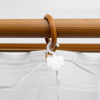 Гирлянда &laquo;Занавес&raquo; 2.8 &times; 3 м роса на крючках, с пультом, IP20, серебристая нить, 300 LED, свечение аквамарин, 8 режимов, USB