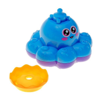 Игрушка для ванны &laquo;Осьминожка - фонтанчик&raquo;, кружится, на батарейках, цвет МИКС, Крошка Я