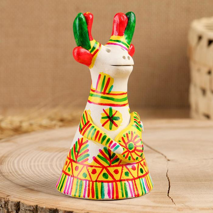 Филимоновская игрушка колокольчик &laquo;Олень&raquo;