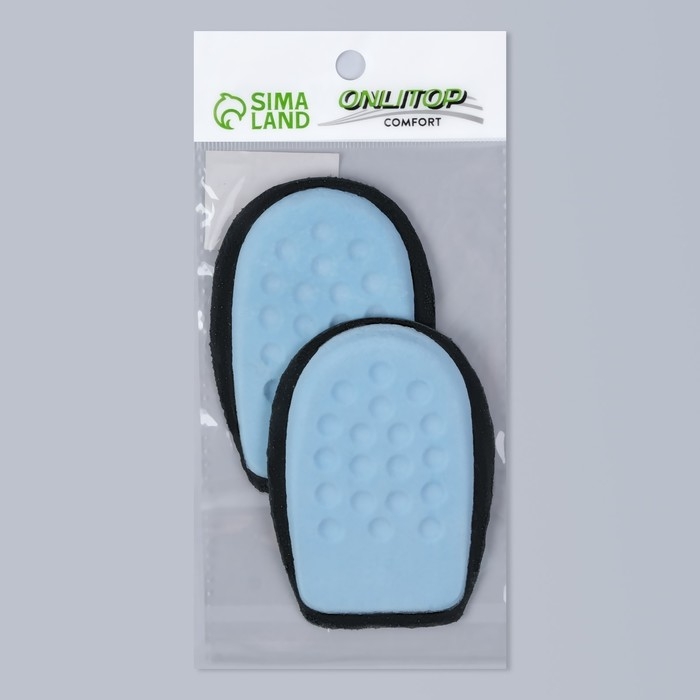 Подпяточники для обуви, кожаные, 9,5 × 7 см, пара, цвет чёрный Подпяточники для обуви, кожаные, 9,5 × 7 см, пара, цвет чёрный