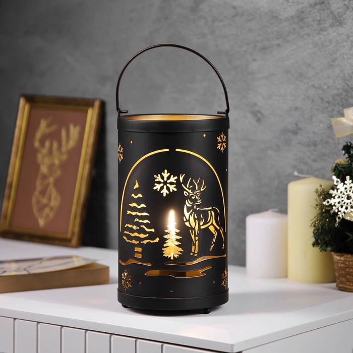 Фигура световая "Лесная поляна", 12.3x21 см, 1 LED. АААх3 (не в компл.), свечение тёплое белое