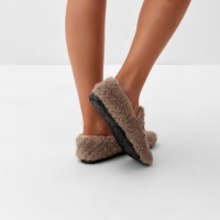 Тапочки женские размер 38, цвет бежевый Тапочки женские размер 38, цвет бежевый