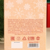 Молочный шоколад &laquo;Подарок для тебя&raquo; в открытке с кармашком для денег, 70 г.