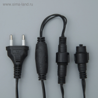 Гирлянда &laquo;Сеть&raquo; 2 &times; 3 м, IP44, УМС, тёмная нить, 384 LED, свечение синее 220 В