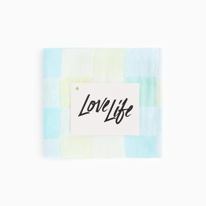 Полотенце LoveLife &laquo;Клеточки&raquo;, цв. голубой, 26*50 см, 100% хлопок,