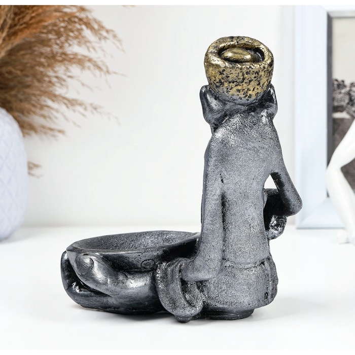 Подставка для мелочей Подставка для мелочей "Кавказец" 16х14см, серебро с позолотой