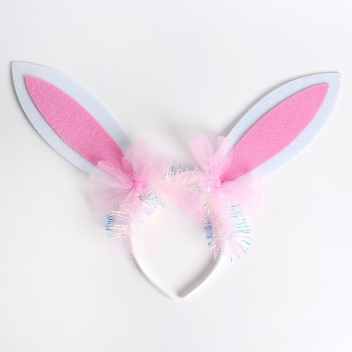 Карнавальный ободок &laquo;Зайка&raquo;, цвета МИКС