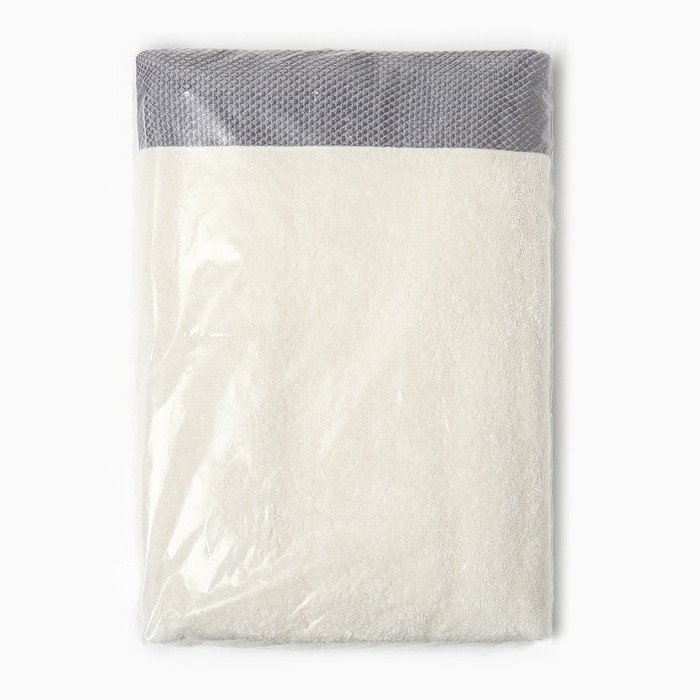 Полотенце махровое Love Life Полотенце махровое Love Life "Honey" 50*90 см, молочный, серый, 100% хл, 450 гр/м2