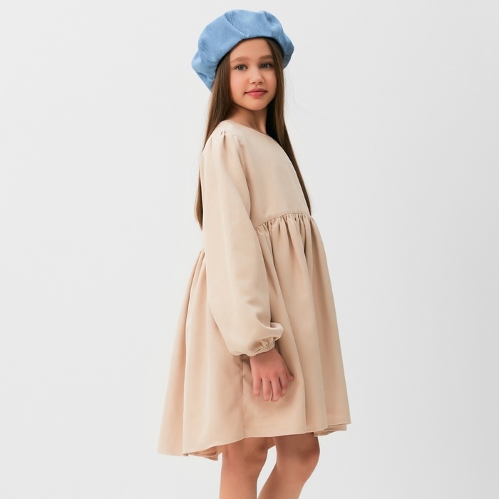 Платье для девочки MINAKU цвет бежевый, размер 152 Платье для девочки MINAKU цвет бежевый, размер 152