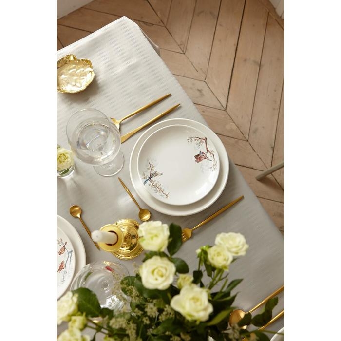 Скатерть Этель Shine 150*180 +/-3см, цв.серый, пл. 192 г/м2, хл с ВГМО