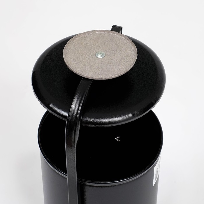 Урна уличная &laquo;Космос&raquo; 21 л, 32 х 82,5 х 28,5 см, черная, бак 0,6 мм