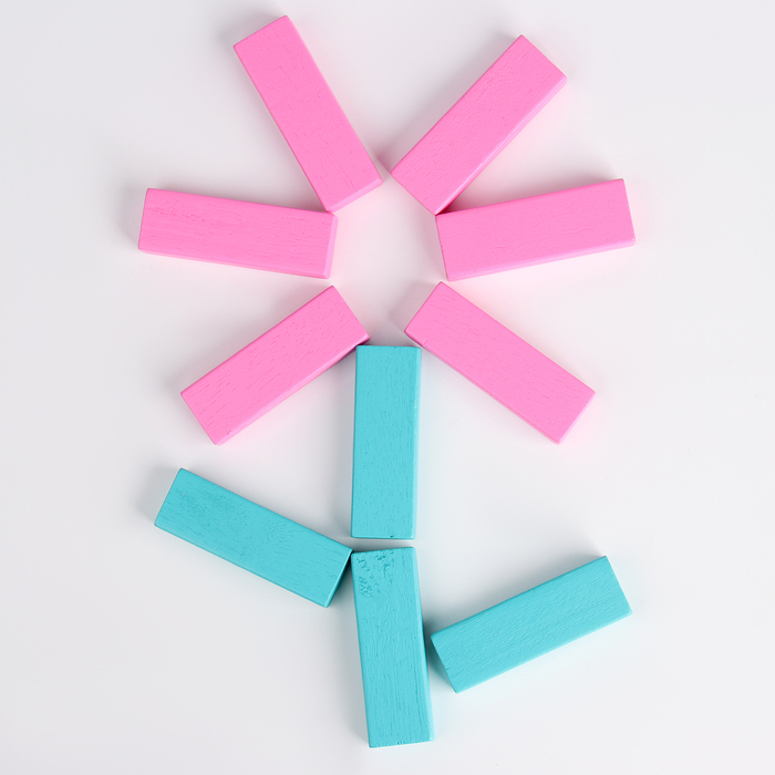 Игра настольная &laquo;Падающая башня цветная&raquo;, 51 шт, 28,5 &times; 8,5 &times; 8 см