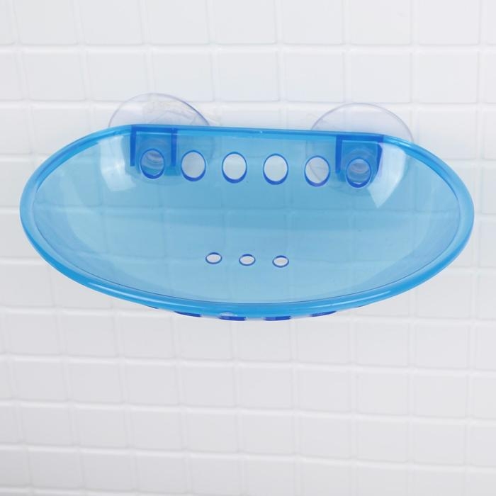 Мыльница на присосках Bath Collection, пластик, 15,5&times;9,5&times;3 см, цвет МИКС