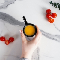 Соусник керамический с ручкой Доляна &laquo;Классика&raquo;, 30 мл, 10&times;6 см, цвет чёрный