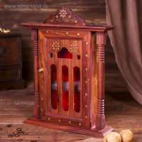 Ключница "Замок" дерево 29х22х6,5 см