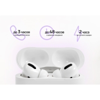 Наушники беспроводные Windigo Pro, TWS, Bluetooth 5.0, 40/500 мАч, сенсор, глянцевые, белые