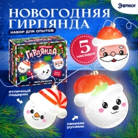 Набор для опытов &laquo;Новогодняя гирлянда&raquo;, 5 насадок