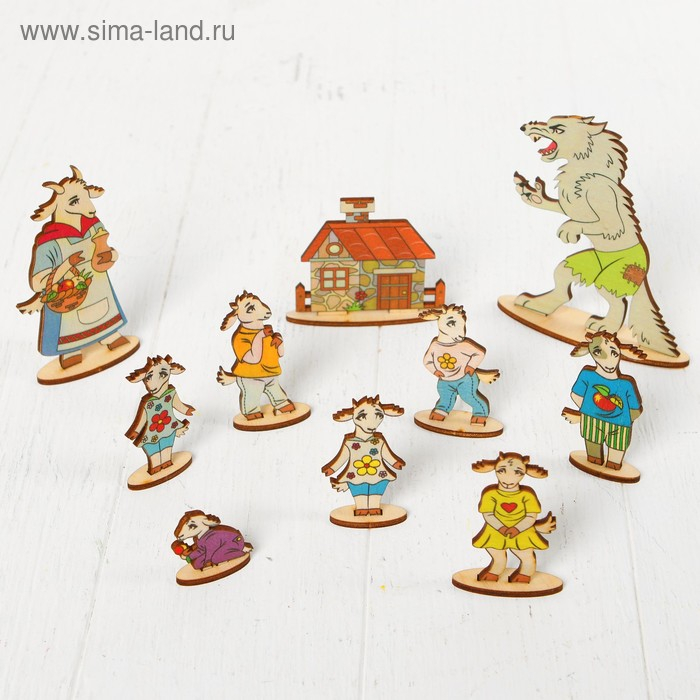 Кукольный театр сказки на столе «Семеро козлят» Кукольный театр сказки на столе «Семеро козлят»