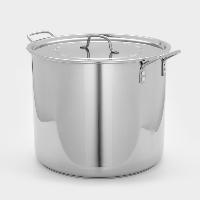 Котел из нержавеющей стали &laquo;Общепит&raquo;, 35 л, d=40 см, h=33 см, капсульное дно, индукция