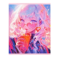 Комплект тетрадей из 5 штук 48 листов в клетку Calligrata TOP "В розовых очках", обложка мелованный картон, голографическая ламинация, блок офсет Комплект тетрадей из 5 штук 48 листов в клетку Calligrata TOP "В розовых очках", обложка мелованный картон, голографическая ламинация, блок офсет